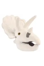 Giant Microbes Fuzzy Fossils Triceratops Skull Plush