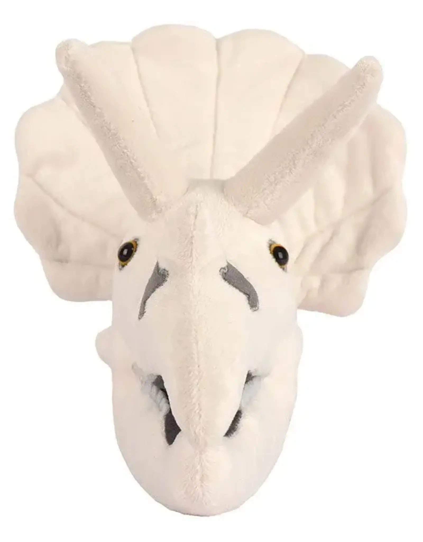 Giant Microbes Fuzzy Fossils Triceratops Skull Plush