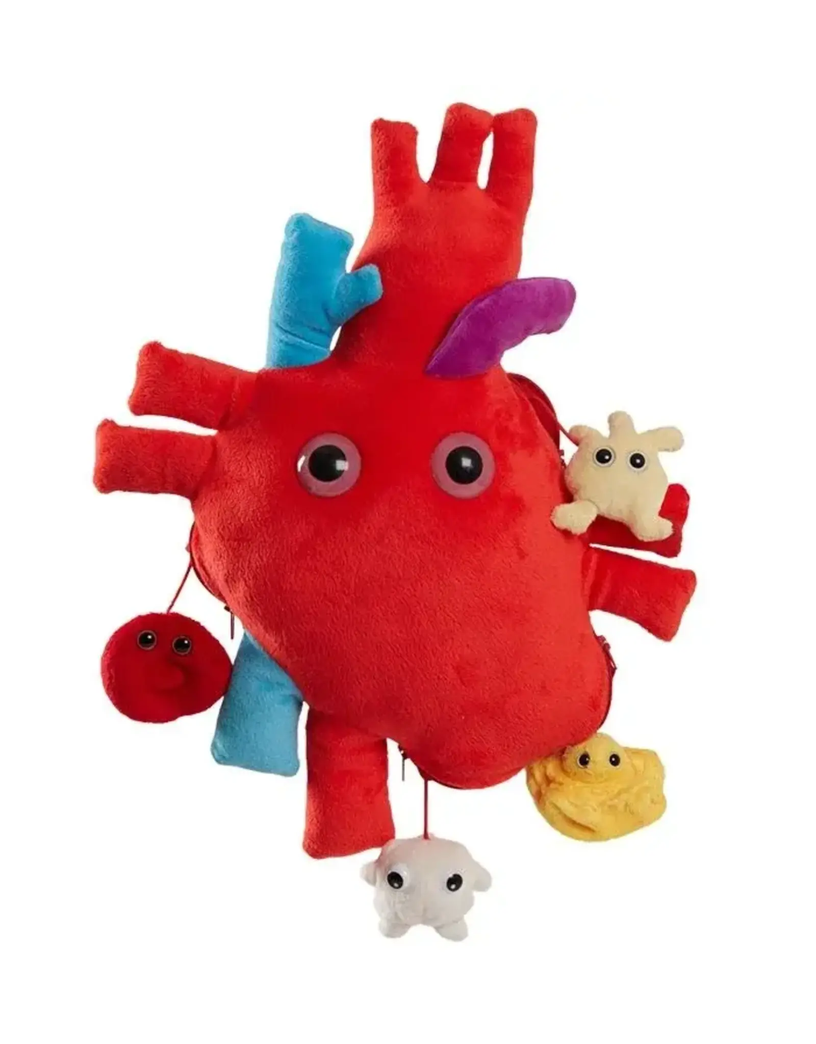Giant Microbes Giant Microbes Deluxe Heart Plush with Hidden Cells