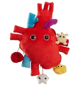Giant Microbes Giant Microbes Deluxe Heart Plush with Hidden Cells