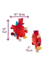 Giant Microbes Giant Microbes Deluxe Heart Plush with Hidden Cells