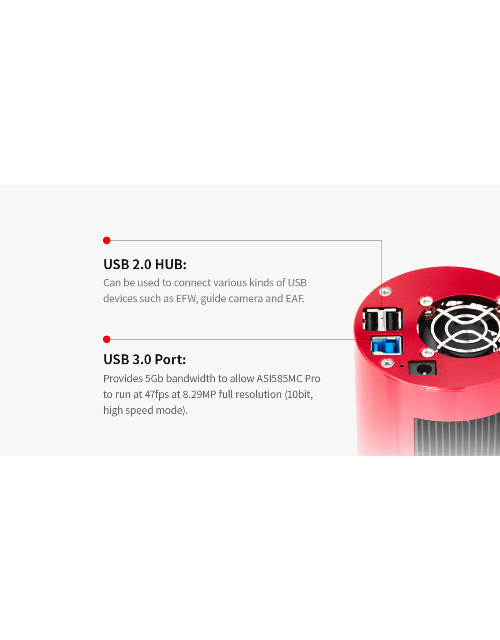 ZWO ZWO ASI585MM-P USB3.0 Cooled Pro Mono Astronomy Camera