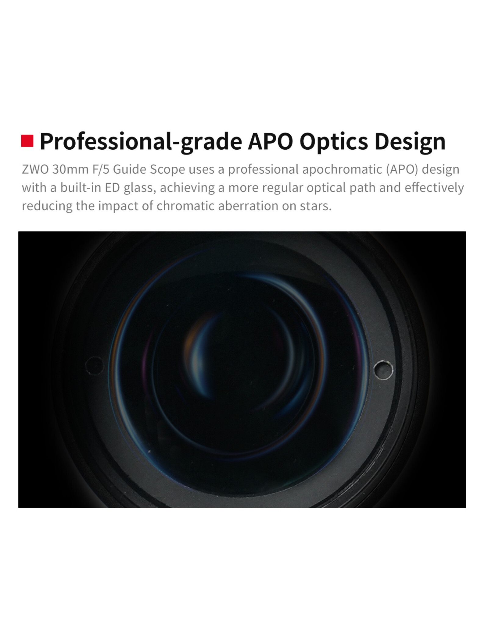 ZWO ZWO 30mm F/5 APO Guide Scope