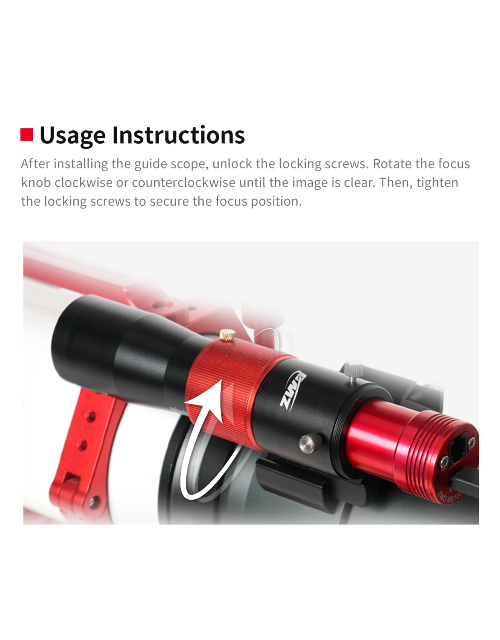 ZWO ZWO 30mm F/5 APO Guide Scope