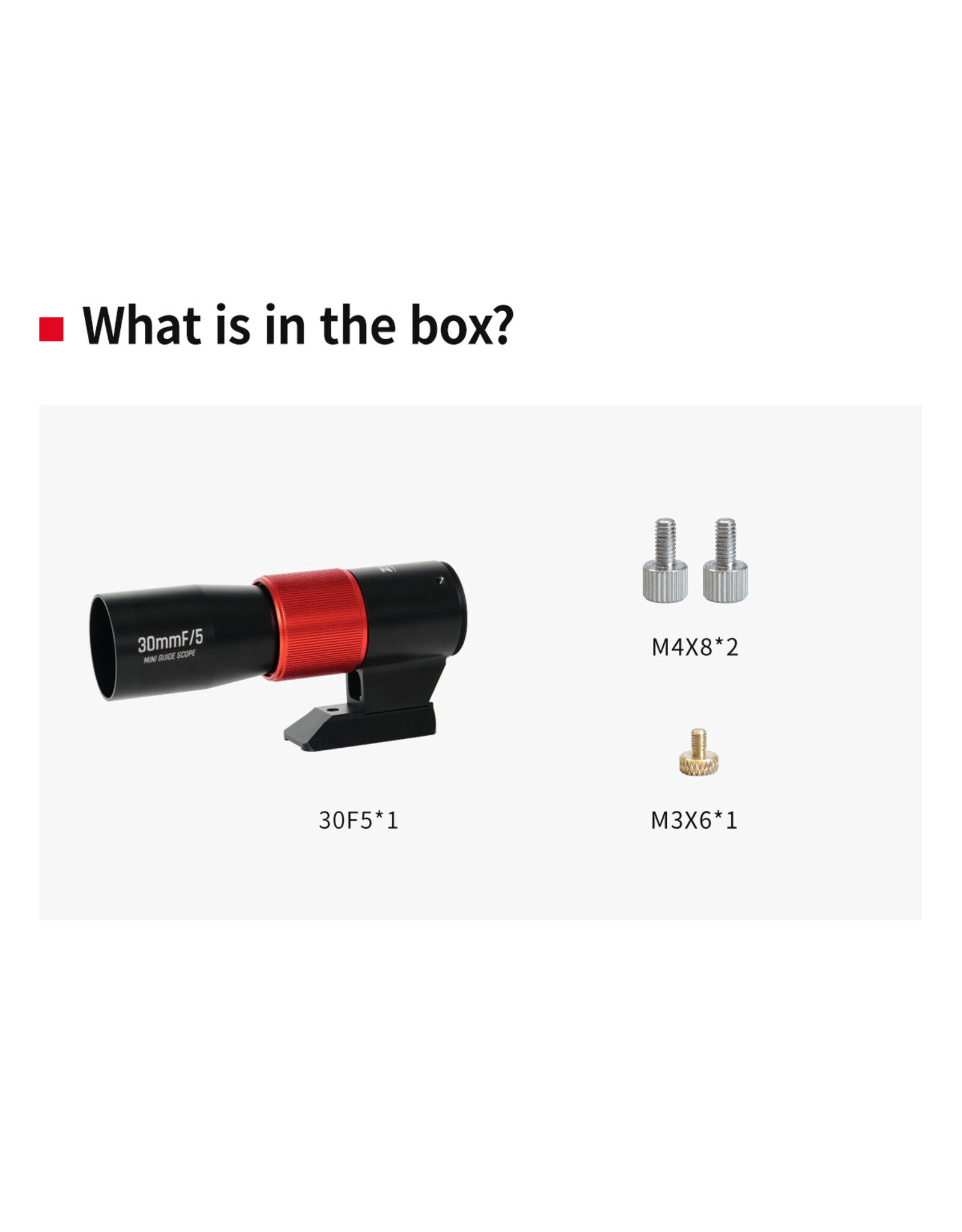 ZWO ZWO 30mm F/5 APO Guide Scope