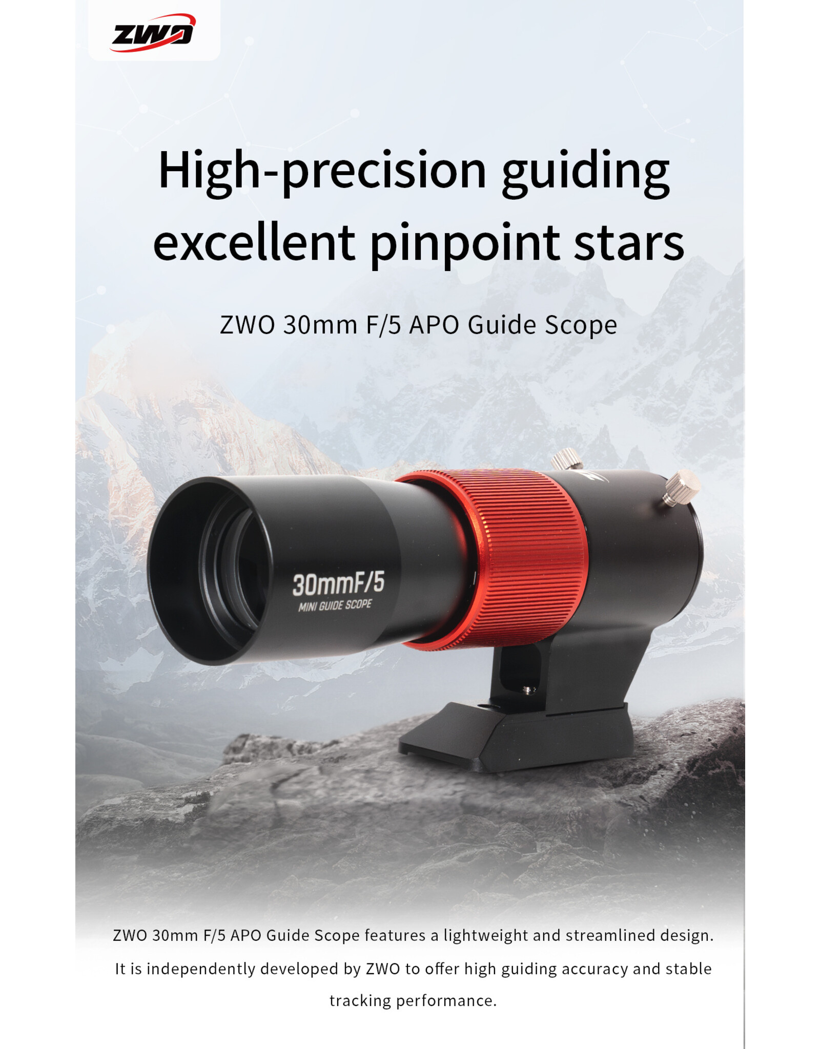 ZWO ZWO 30mm F/5 APO Guide Scope