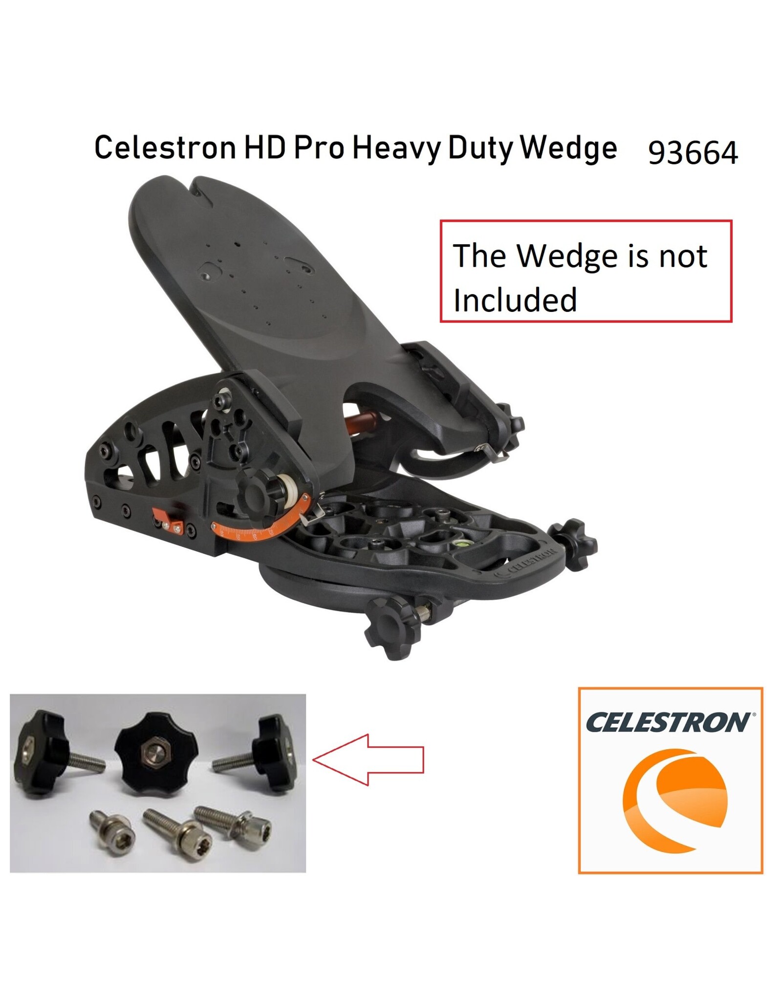 Celestron Celestron Hardware, Stainless Pro Wedge 93664
