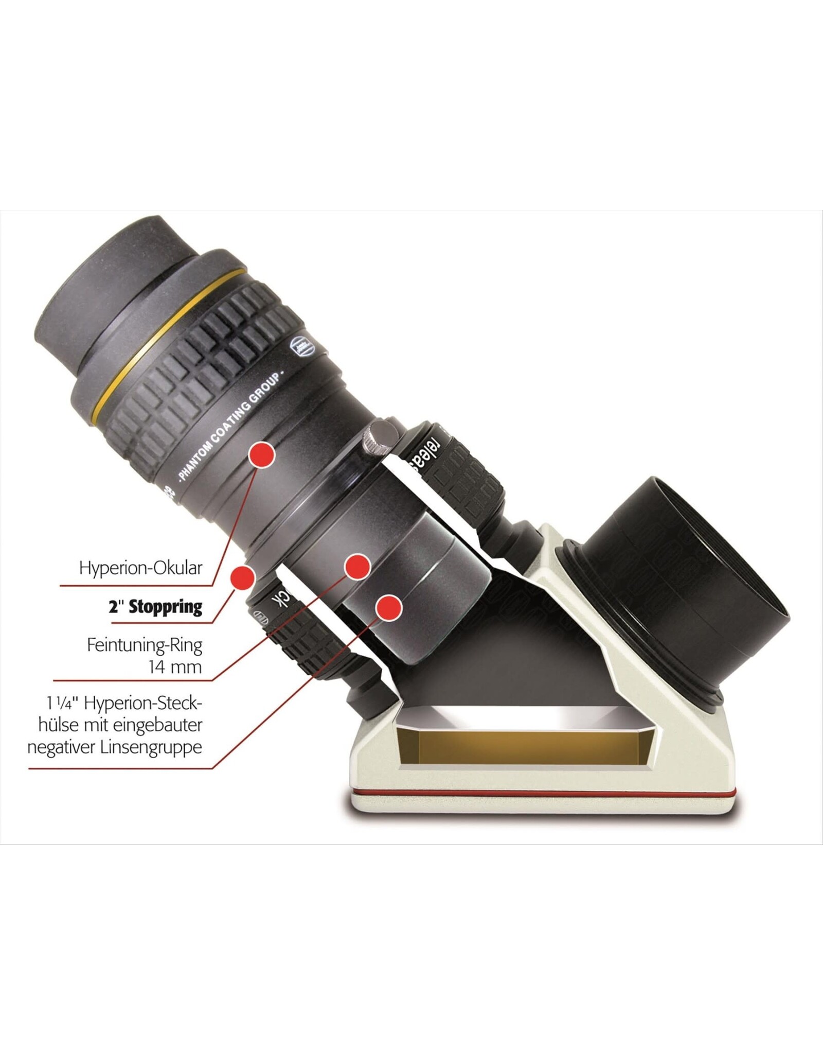 baader Baader Hyperion 2" Finetuning Stopring with brass clamping ring & 2 thumb screws - HYP-STOP