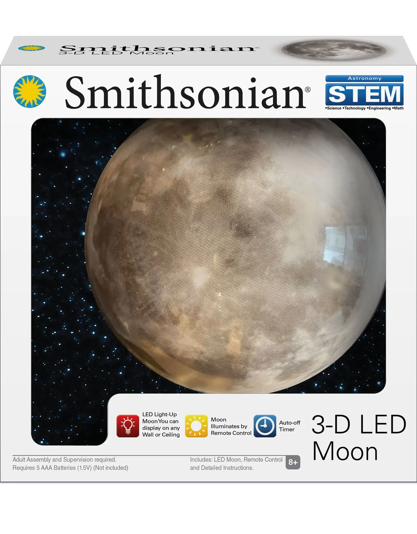 Smithsonian Smithsonian 3-D LED 7 in Moon