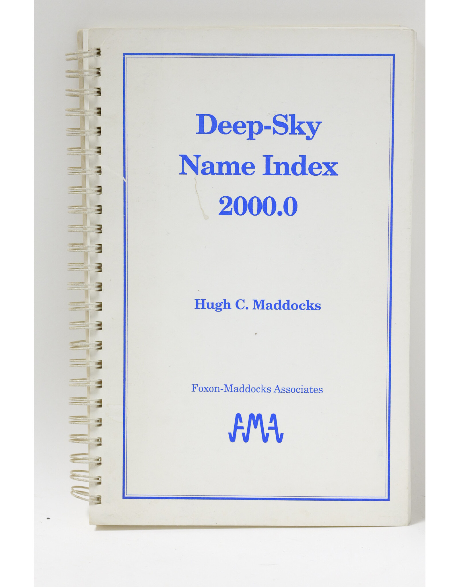 Deep-Sky Name Index 2000.0 by Hugh C. Maddocks