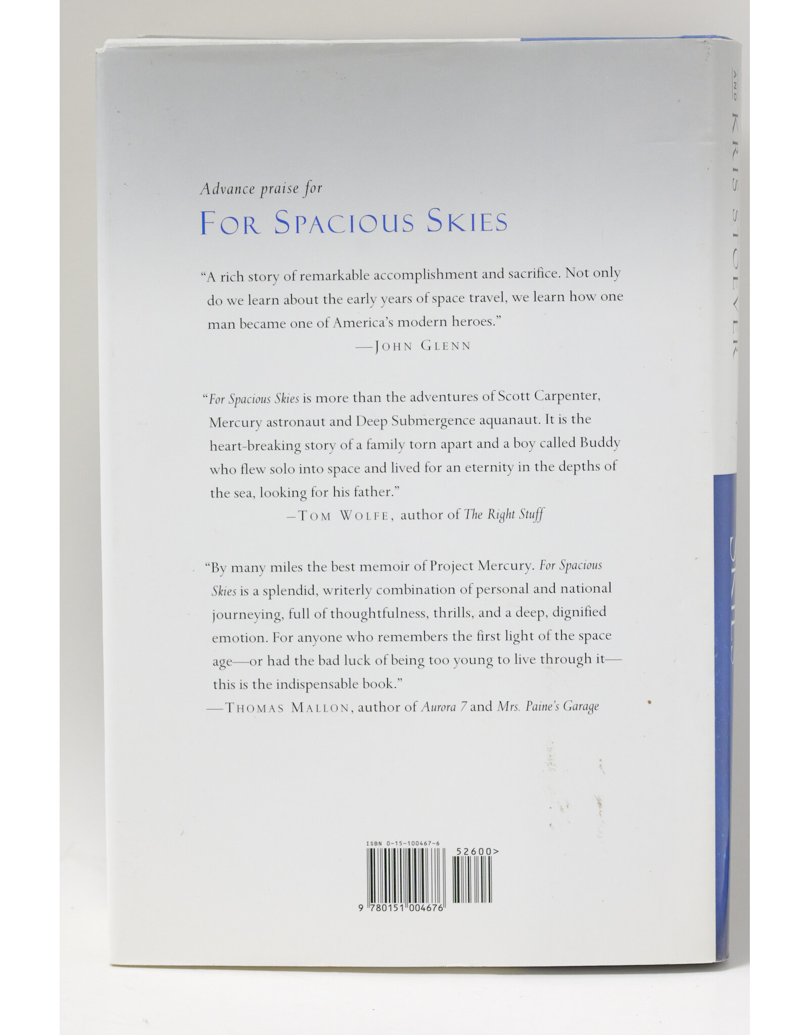 For Spacious Skies: The Uncommon Journey of a Mercury Astronaut by Carpenter and Stover