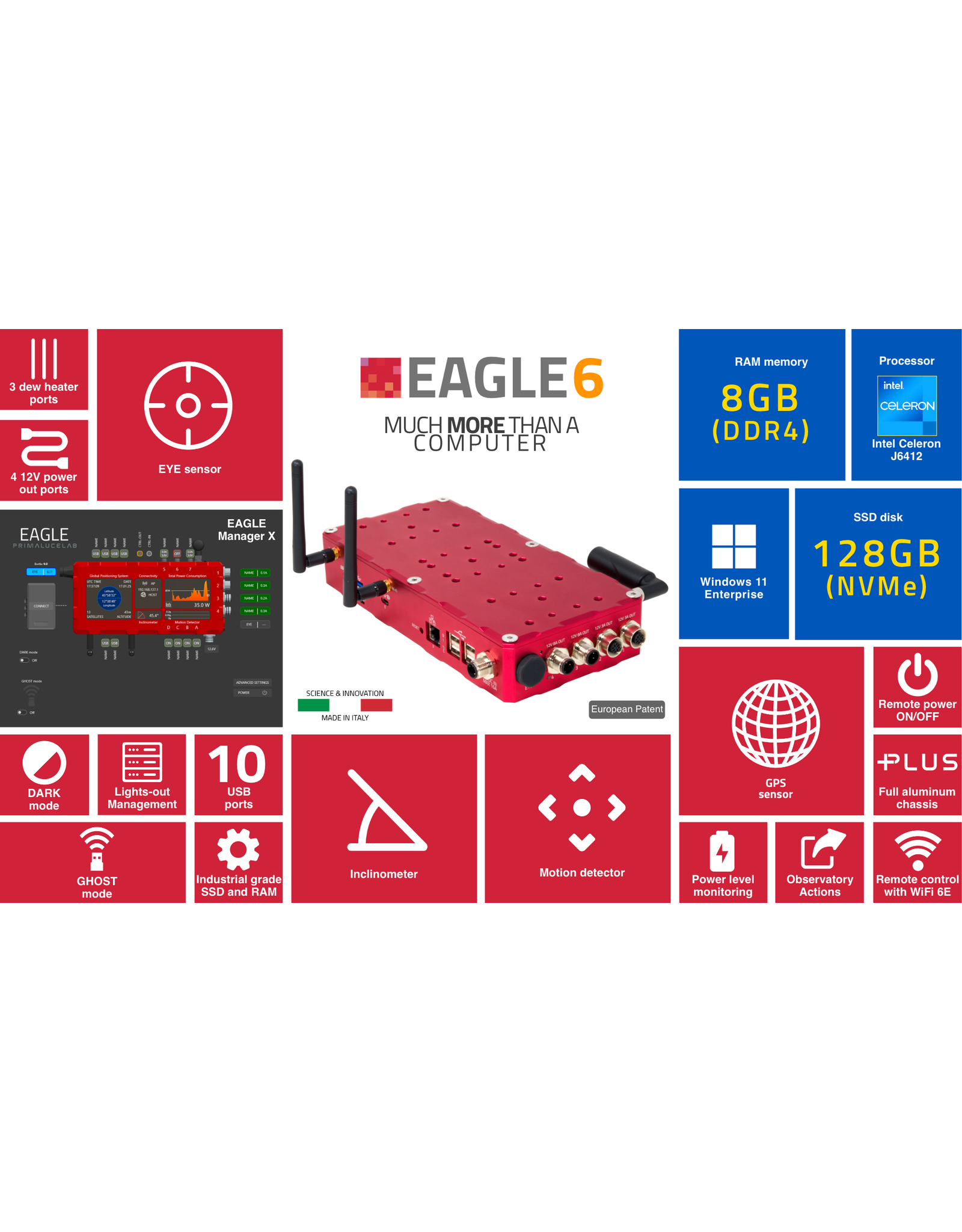 PrimaLuceLab EAGLE6 computer for telescopes and astrophotography