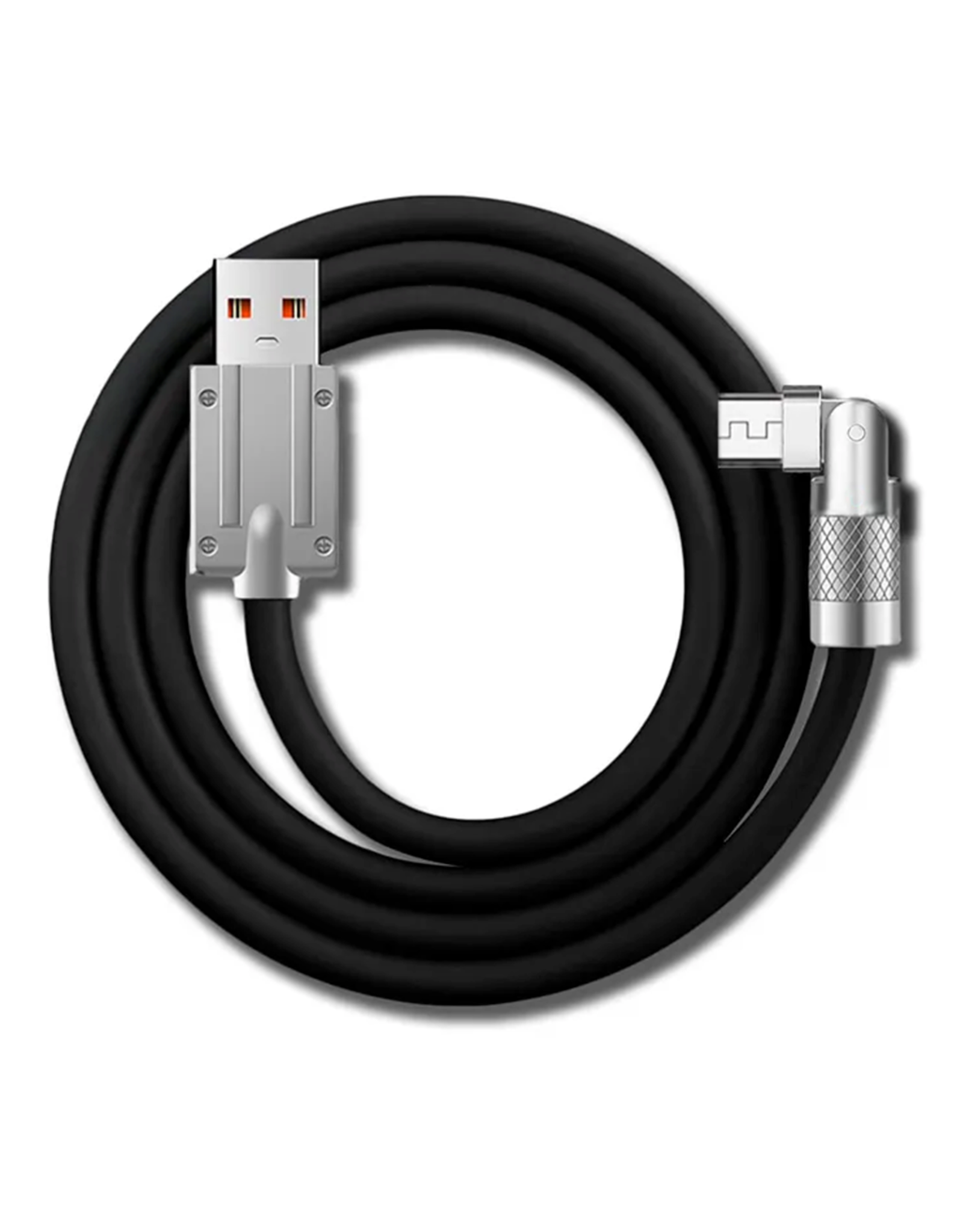 Pegasus Astro Pegasus Astro 120W 6A Zinc Alloy 180 Degree Rotatable Usb A to Type-C Data Cable(Black) 0.5m