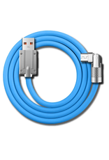 Pegasus Astro Pegasus Astro 120W 6A Zinc Alloy 180 Degree Rotatable Usb A to Type-C Data Cable(Blue) 1m