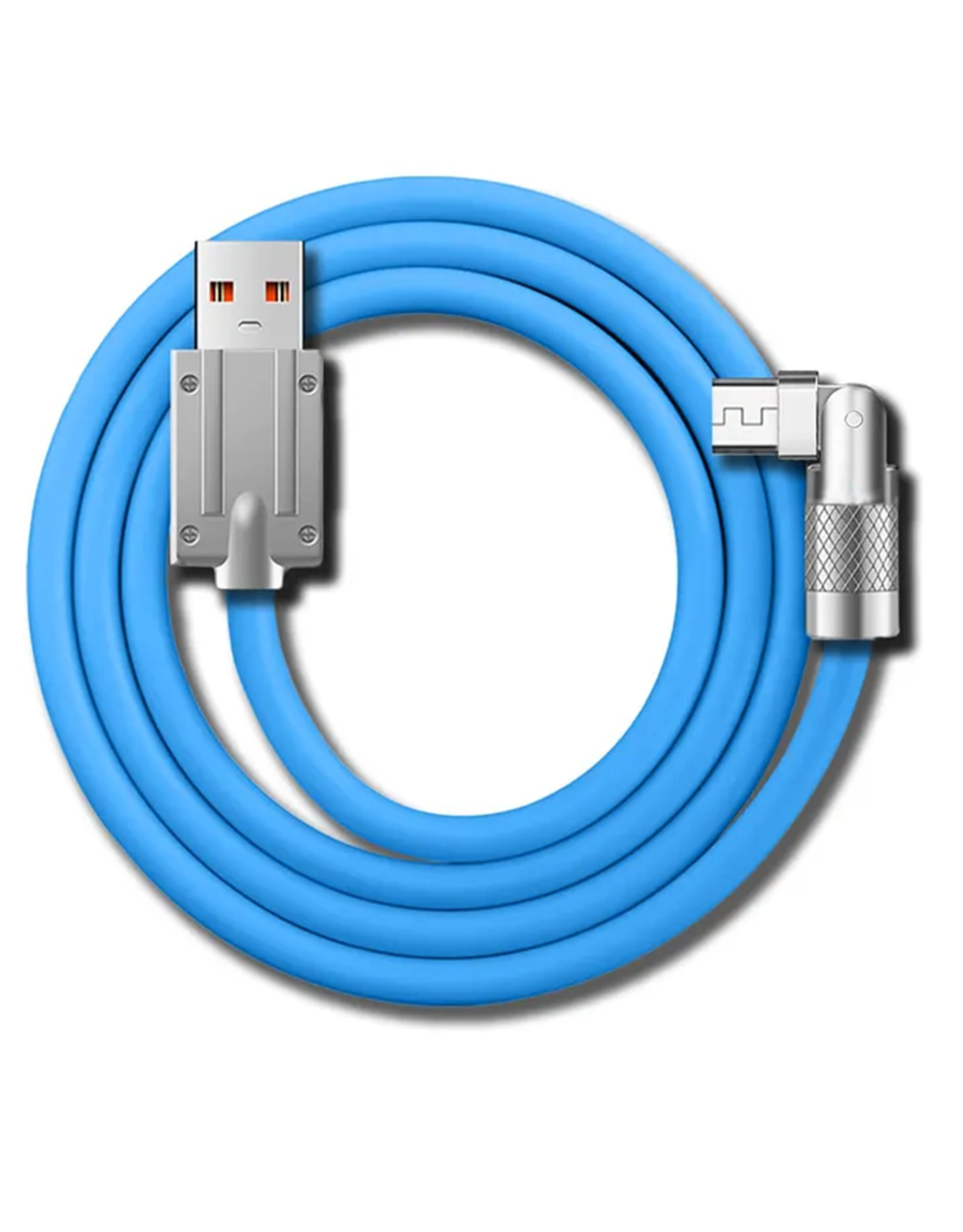 Pegasus Astro Pegasus Astro 120W 6A Zinc Alloy 180 Degree Rotatable Usb A to Type-C Data Cable(Blue) 1m
