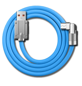 Pegasus Astro Pegasus Astro 120W 6A Zinc Alloy 180 Degree Rotatable Usb A to Type-C Data Cable(Blue) 1m