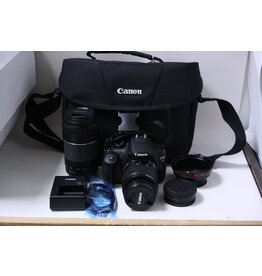 Canon Canon Rebel T5 with EF-S 18-55mm 3.5-5.6 IS and 75-300mmf4-5.6 & Case