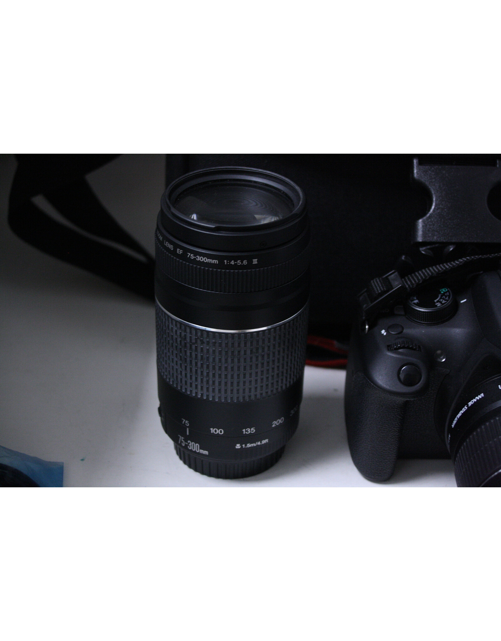 Canon Canon Rebel T5 with EF-S 18-55mm 3.5-5.6 IS and 75-300mmf4-5.6 & Case