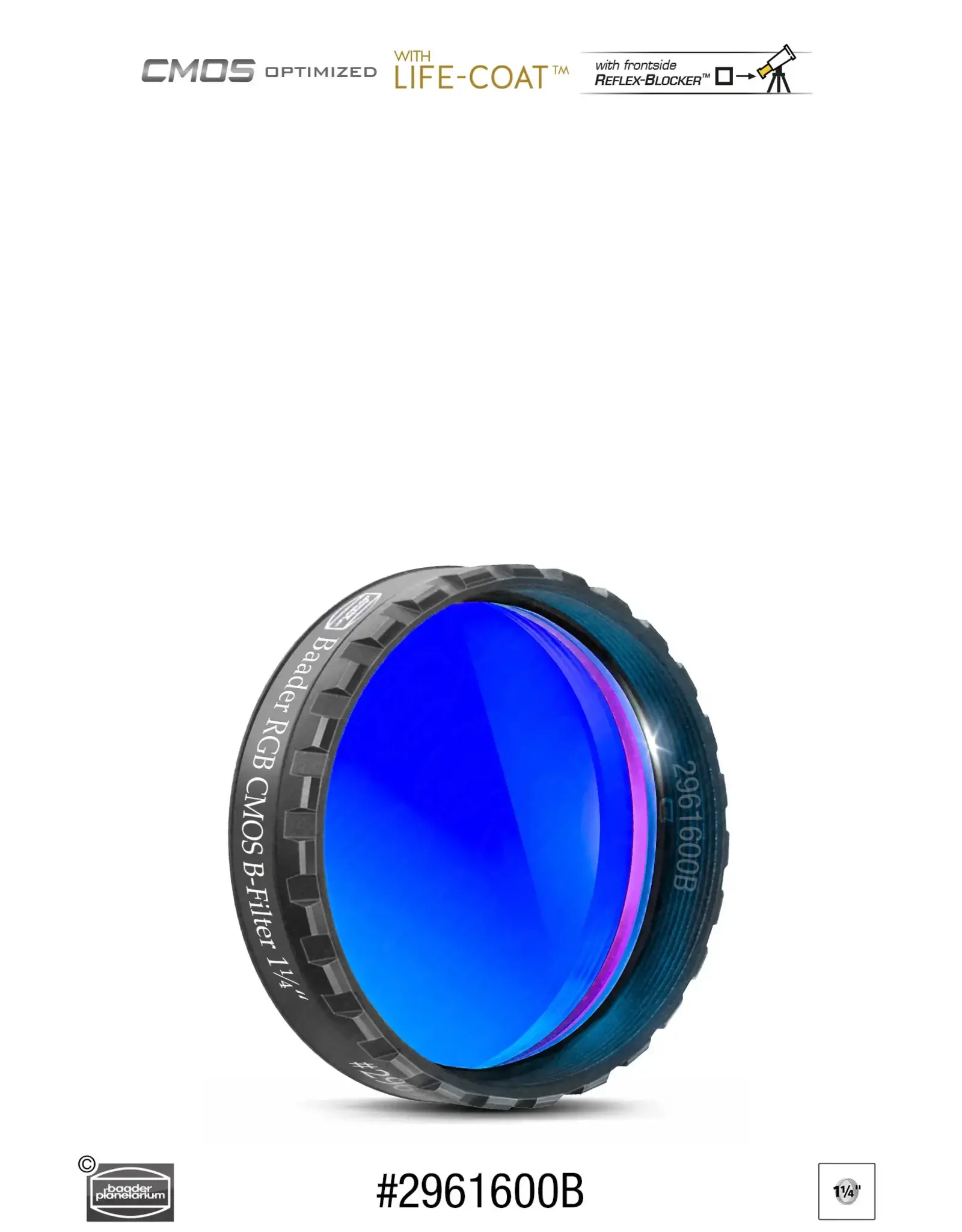 Baader Planetarium Baader RGB-Blue Filters – CMOS-optimized