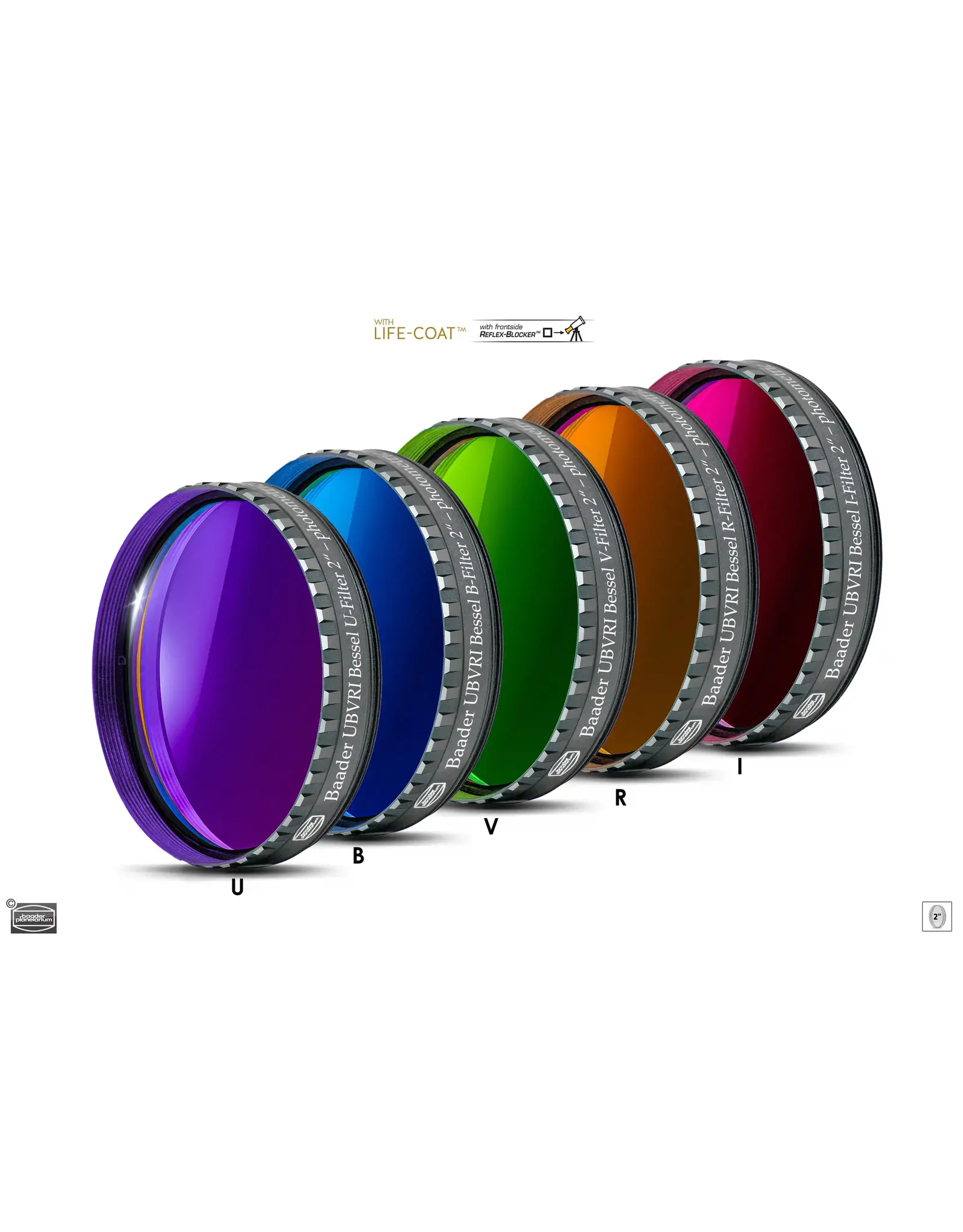 Baader Planetarium Baader UBVRI Bessel Filters- Photometric