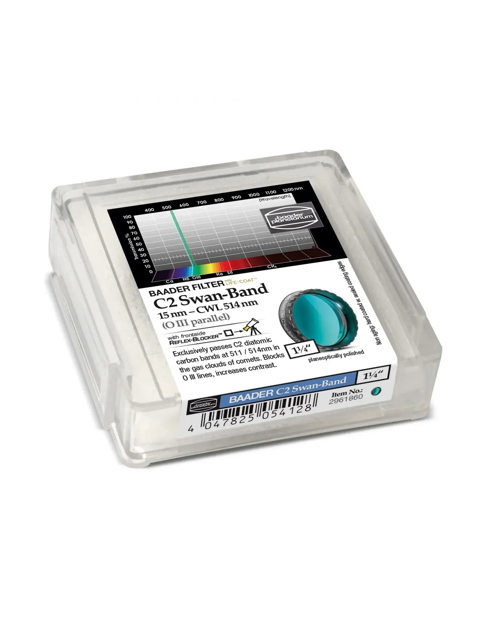 Baader Planetarium Baader C2 Swan-Band Filter (15nm)- OIII Parallel