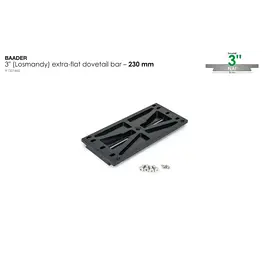Baader Planetarium Baader 3" Losmandy Dovetail Bar, flat 230mm- fits Baader 3" Dovetail Clamps