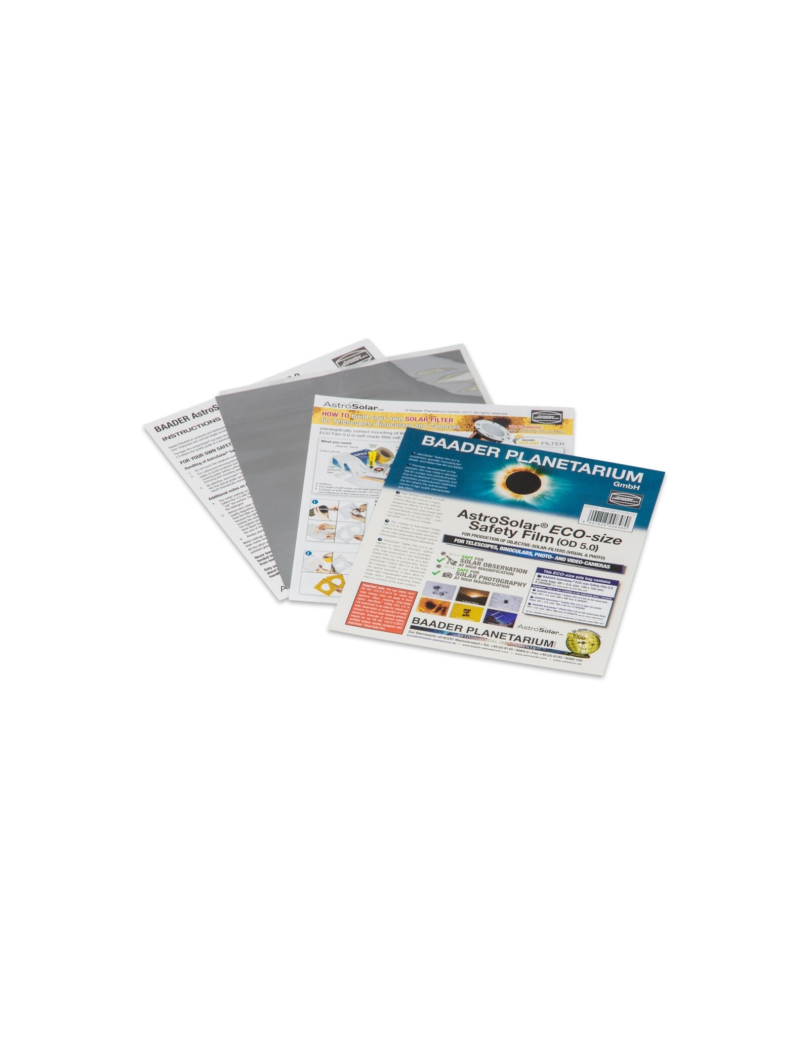 Baader Planetarium AstroSolar® Safety Film OD 5.0 (ECO-size, 20x29, 100x50, 117x117 cm)