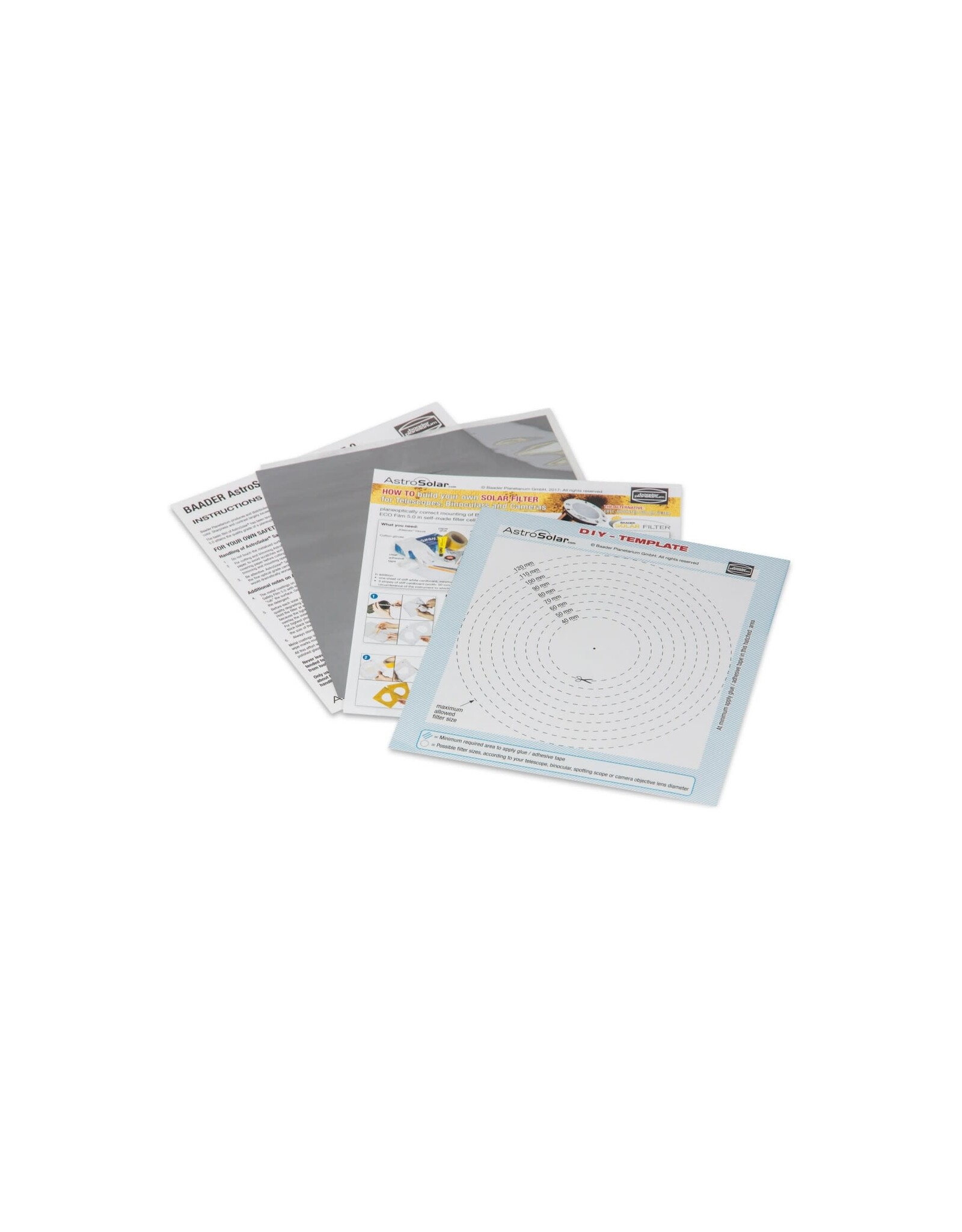 Baader Planetarium AstroSolar® Safety Film OD 5.0 (ECO-size, 20x29, 100x50, 117x117 cm)