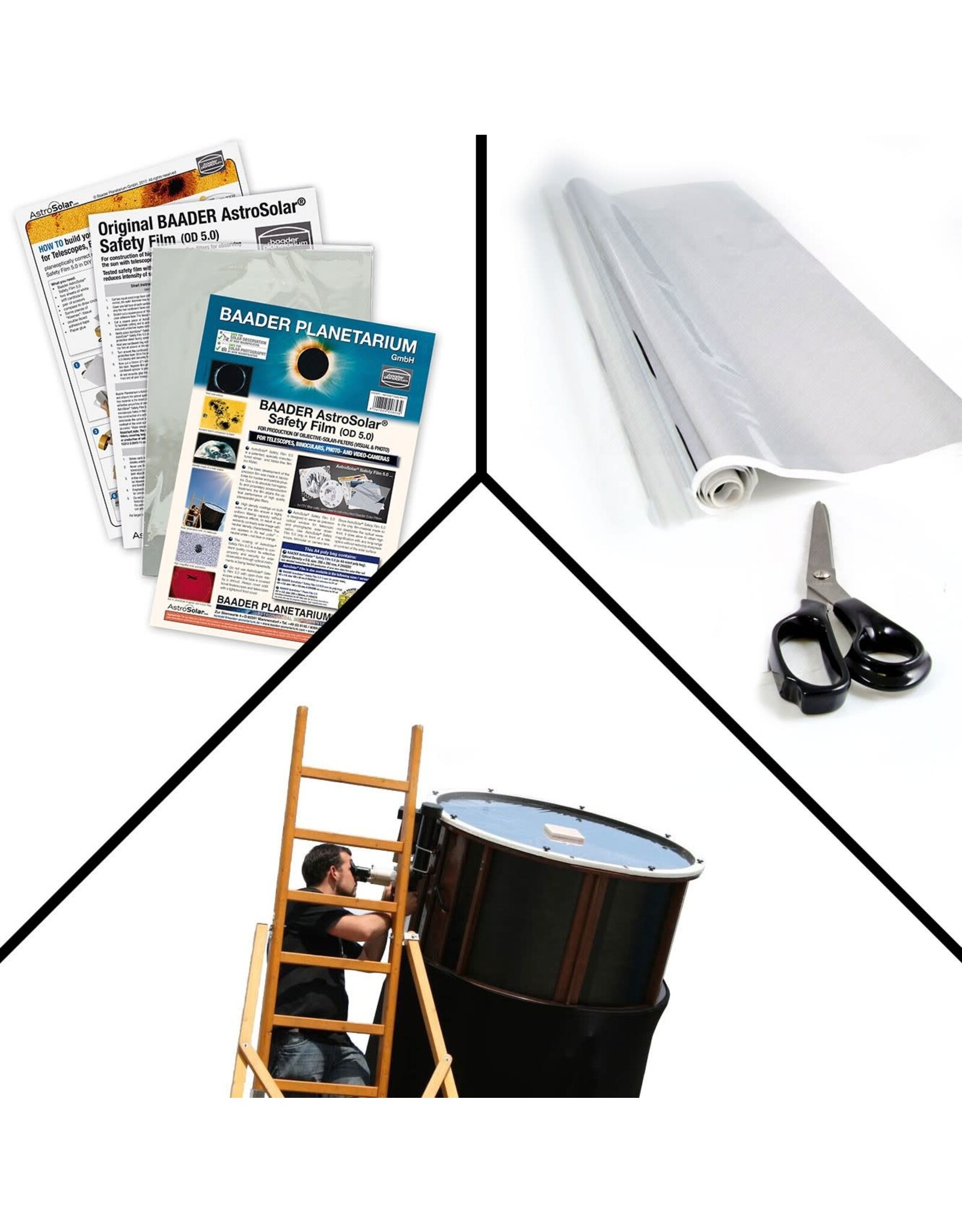 Baader Planetarium AstroSolar® Safety Film OD 5.0 (ECO-size, 20x29, 100x50, 117x117 cm)