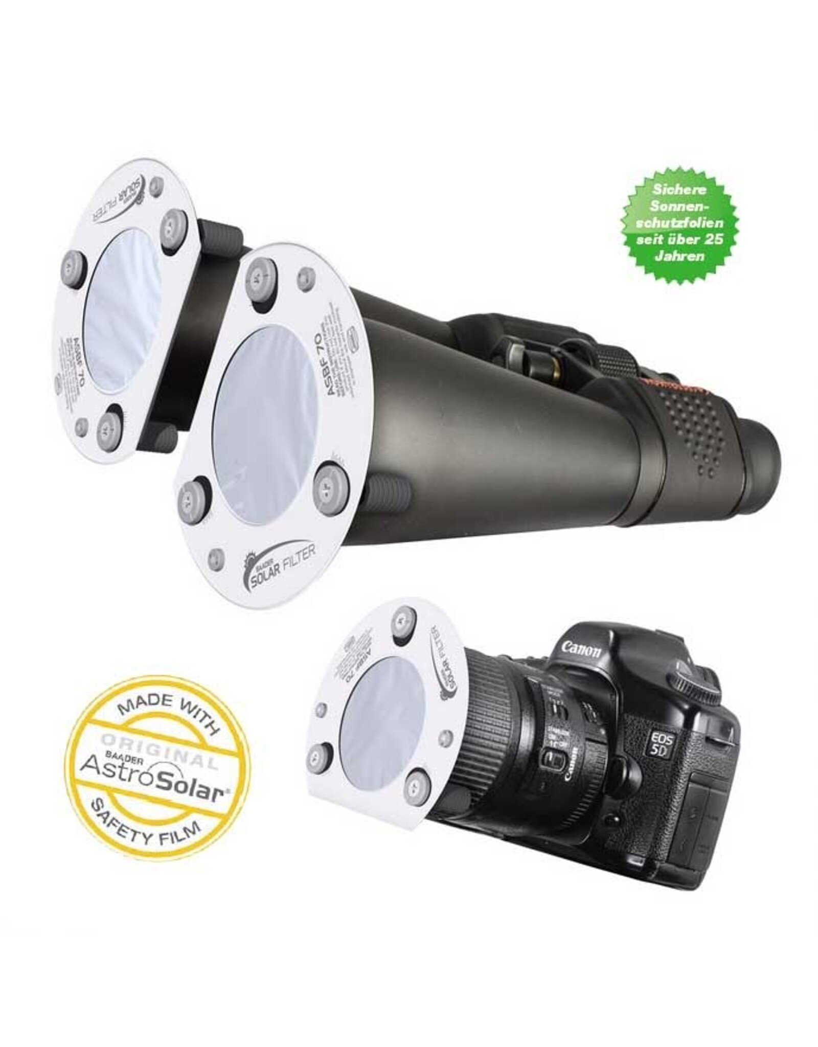 Baader Planetarium ASBF: AstroSolar Binocular Filter OD 5.0 (50mm- 100mm)