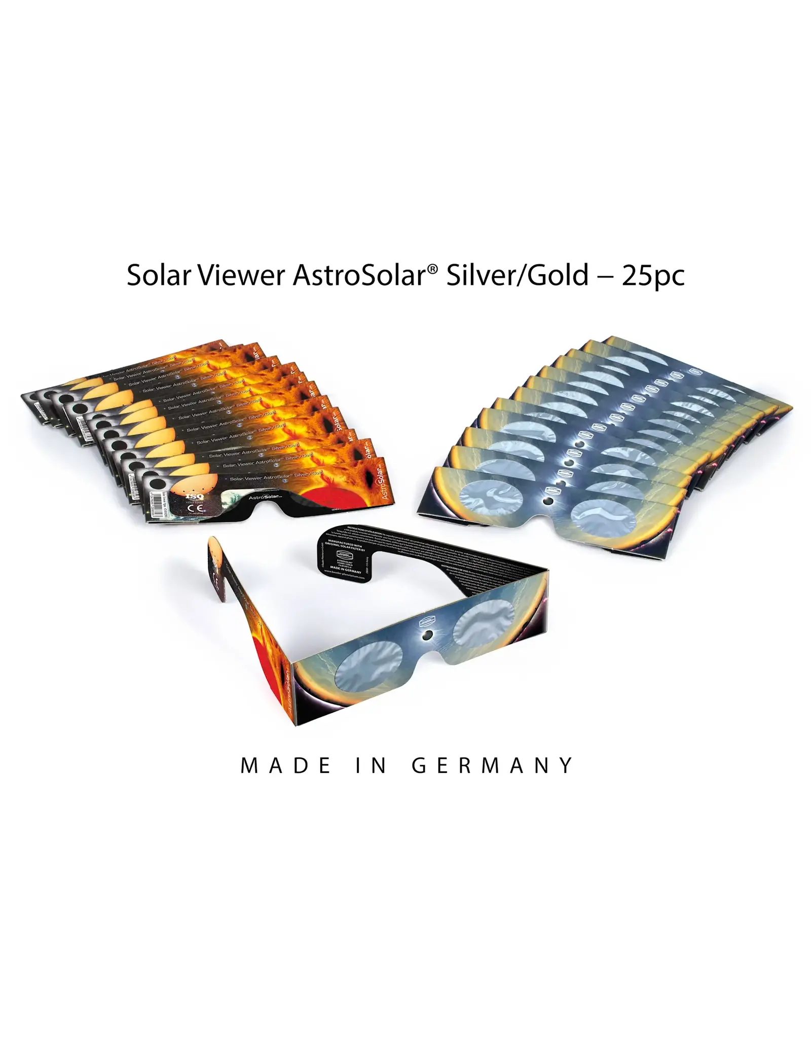 Baader Planetarium Solar Viewer AstroSolar® Silver/Gold (1pc, 10pc, 25pc, 100pc)