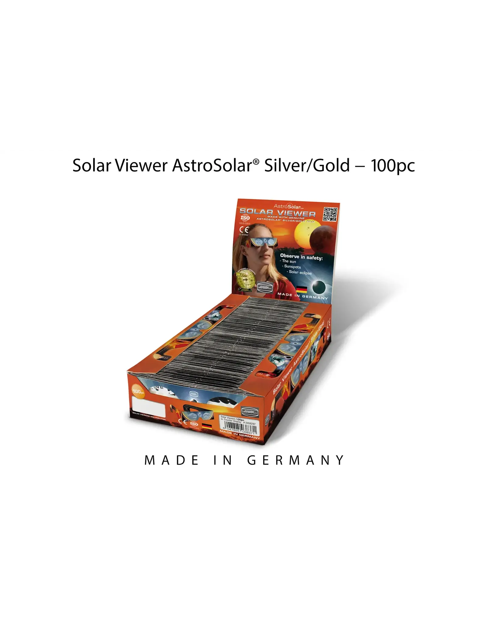 Baader Planetarium Solar Viewer AstroSolar® Silver/Gold (1pc, 10pc, 25pc, 100pc)
