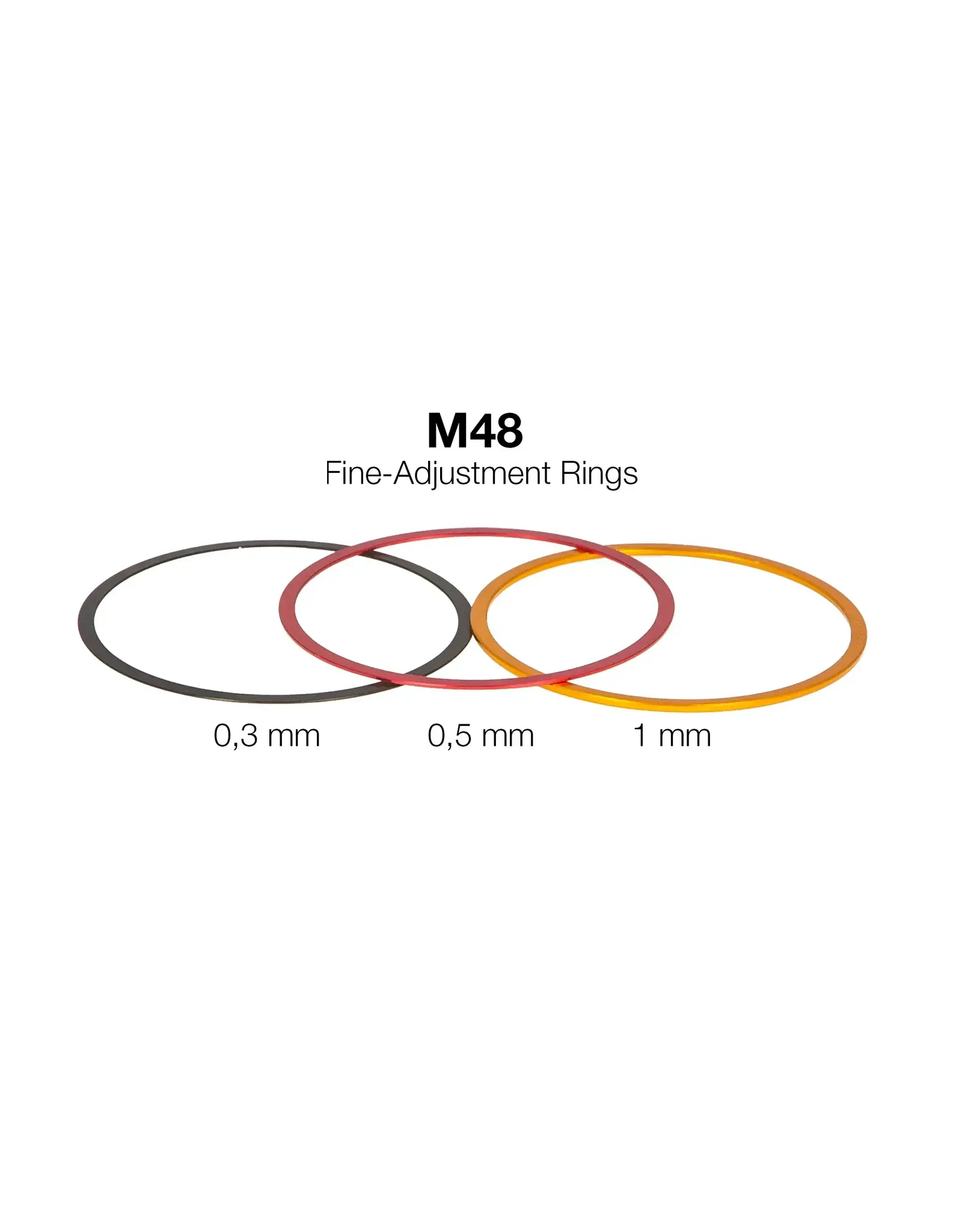 Baader Planetarium M48 Fine-Adjustment rings (0,3 / 0,5 / 1 mm)- Aluminium