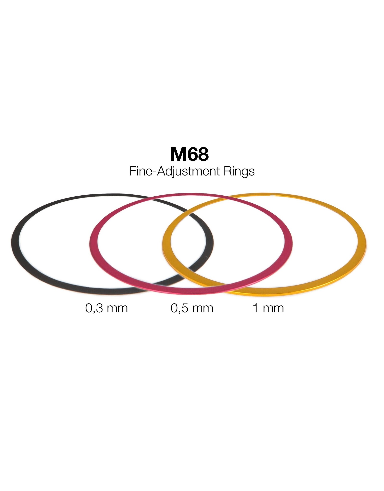 Baader Planetarium M68 Fine-Adjustment rings (0,3 / 0,5 / 1 mm)- Aluminium