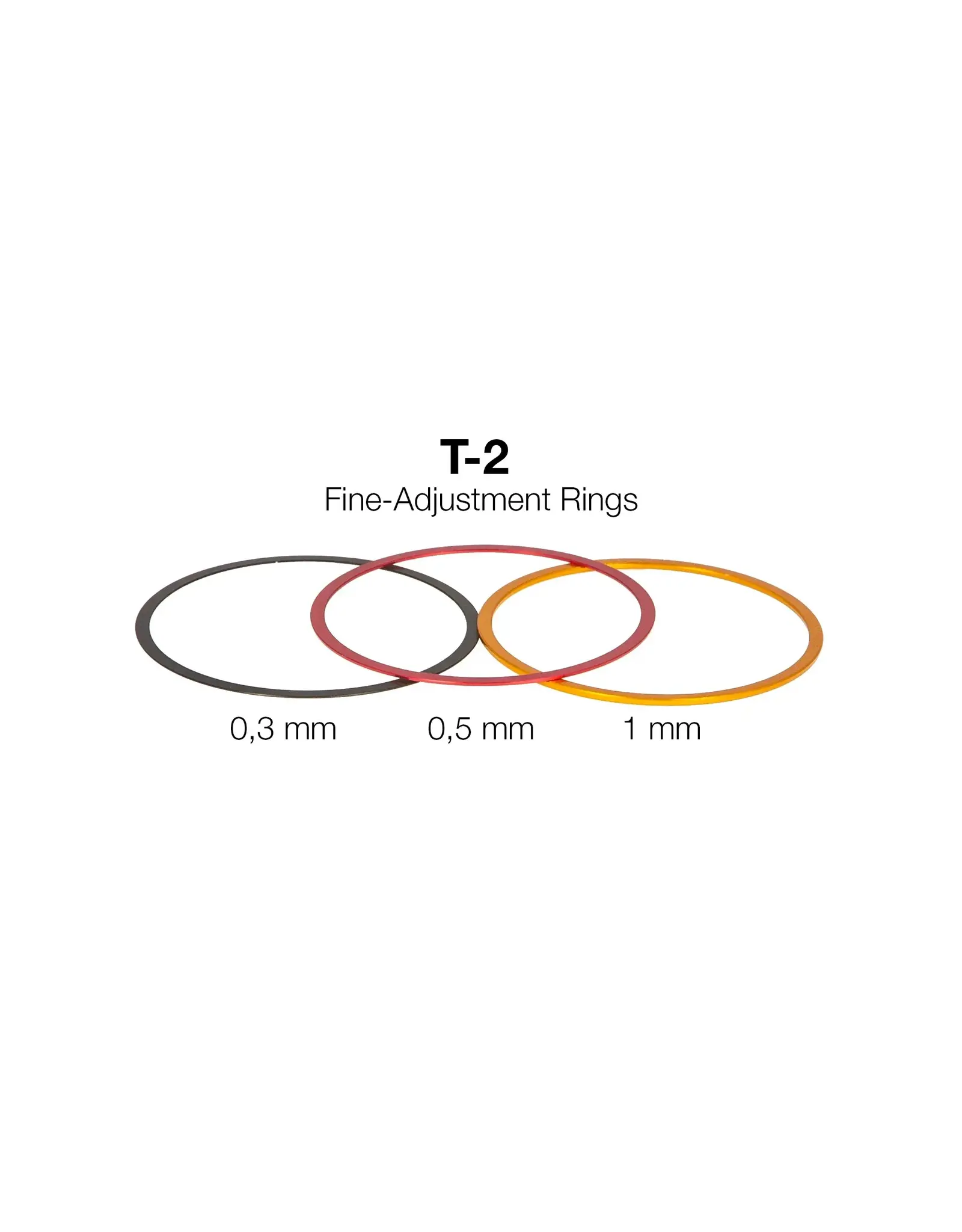 Baader Planetarium T-2 Fine-Adjustment rings (0,3 / 0,5 / 1 mm)- Aluminium