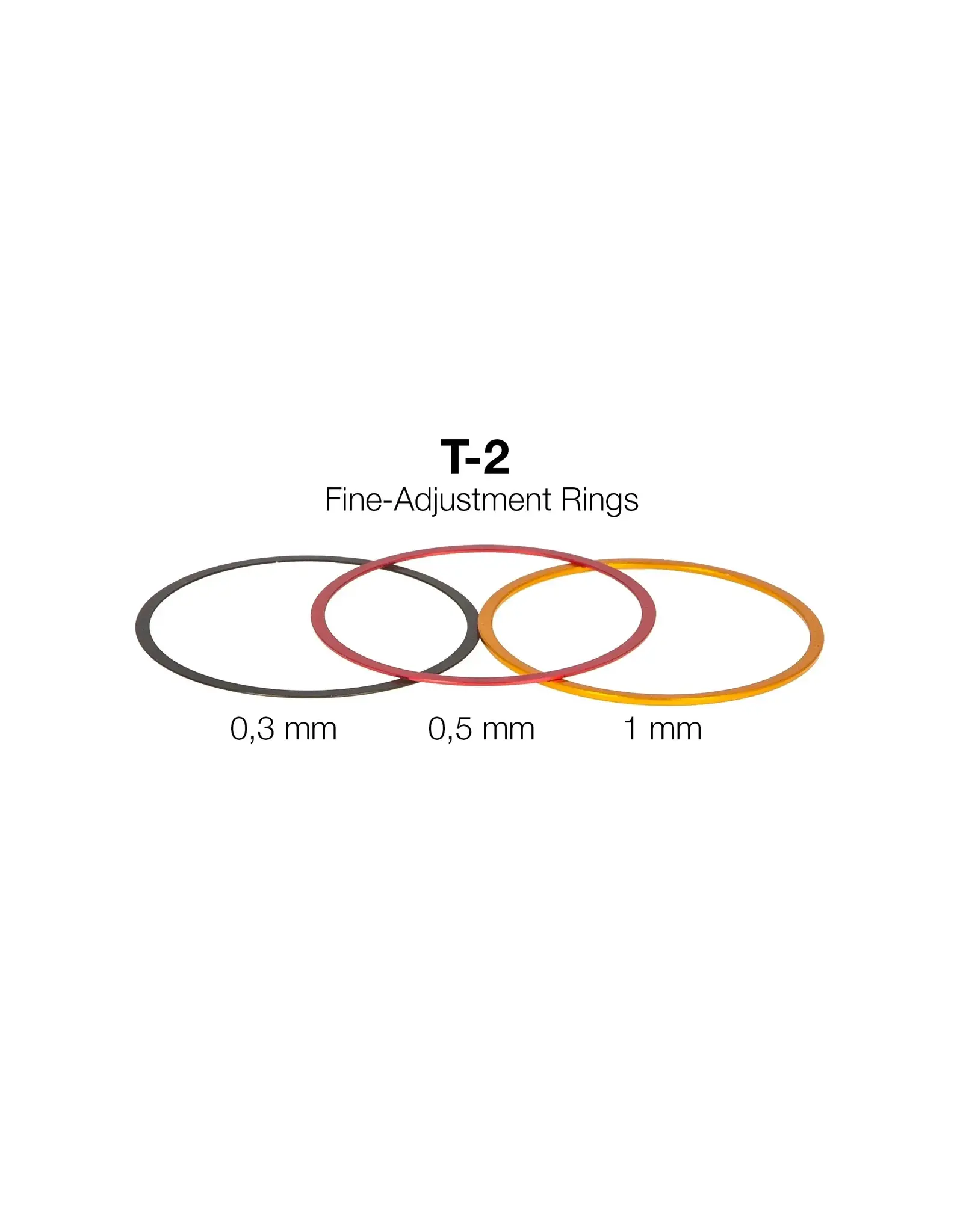 Baader Planetarium T-2 Fine-Adjustment rings (0,3 / 0,5 / 1 mm)- Aluminium