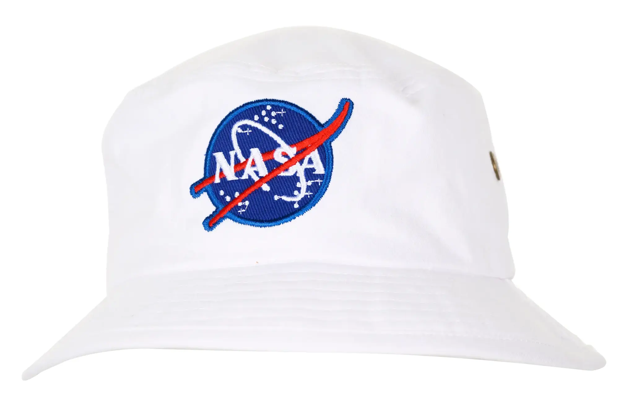 Nasa Bucket Hat (White) with Meatball Logo (Ages 6 & Up) - Camera