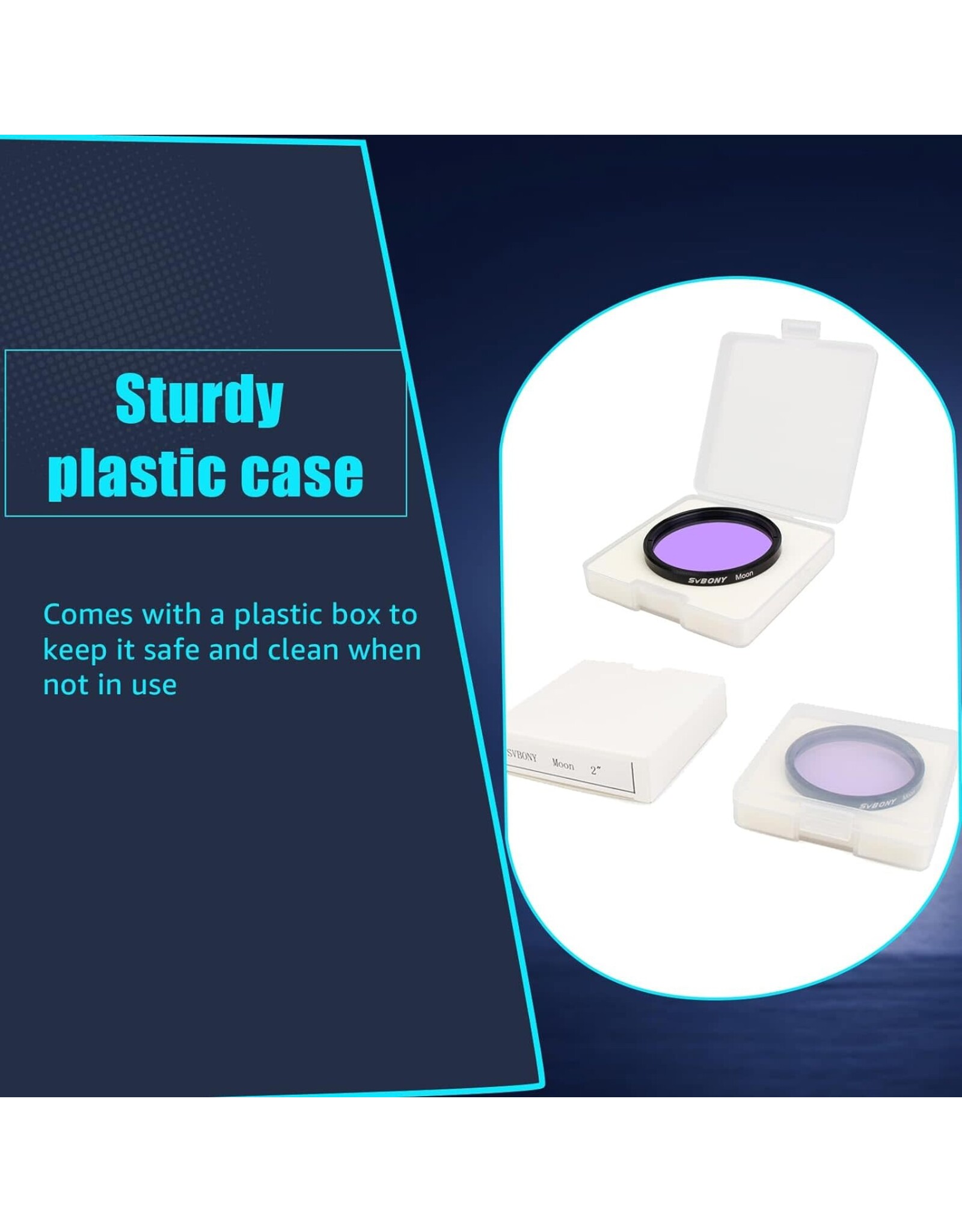 Svbony SVBONY Moon & SkyGlow Planetary Filter 2 inch for Observation of Moon and Planets