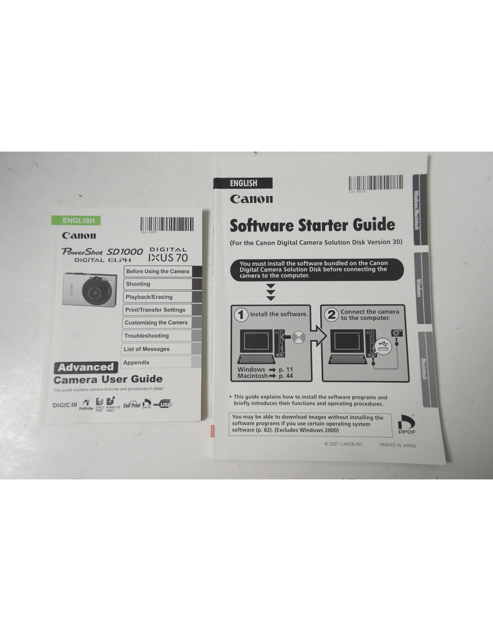 Canon Canon PowerShot SD1000 Digital Elph Silver 7.1 MP Camera Battery Charger LIKE NEW!