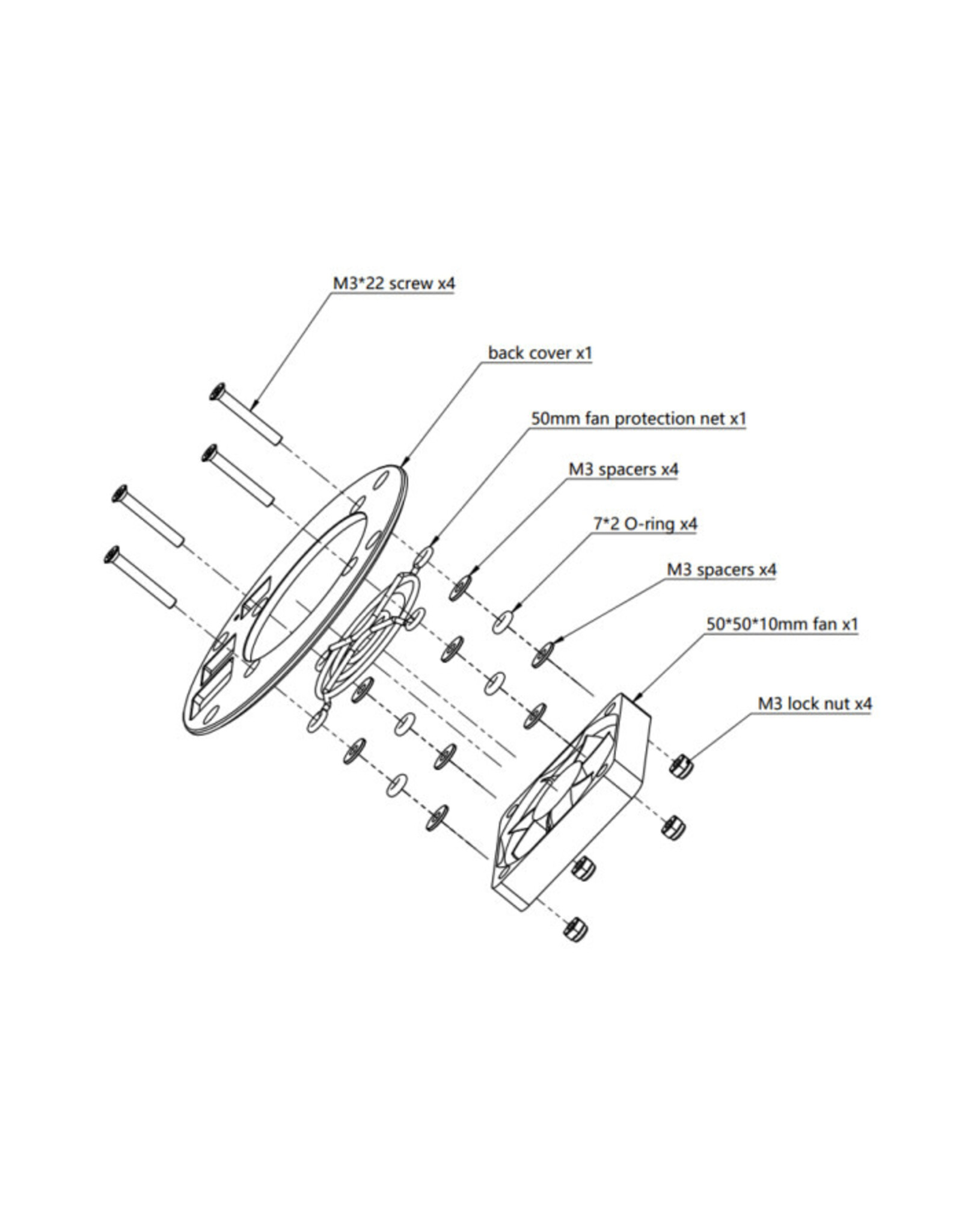 ZWO ZWO Cooling Fan for ASI2600/6200/2400 Cameras - FAN50