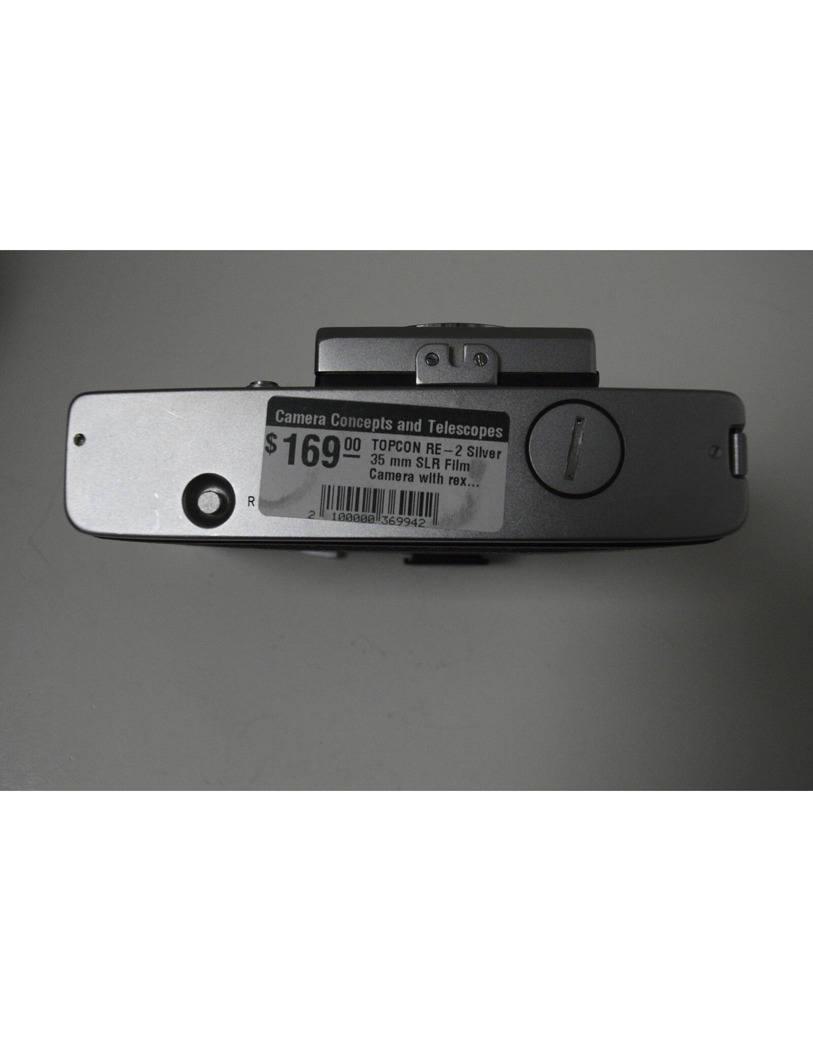 Topcon TOPCON RE-2 Silver 35 mm SLR Film Camera with rexatar 200mm f3.5 Lens