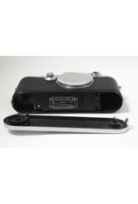 Leitz Leica IIIF  35mm Rangefinder Camera Body only , Chrome with Original case (AS-IS)