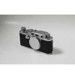 Leitz Leica IIIF  35mm Rangefinder Camera Body only , Chrome with Original case (AS-IS)