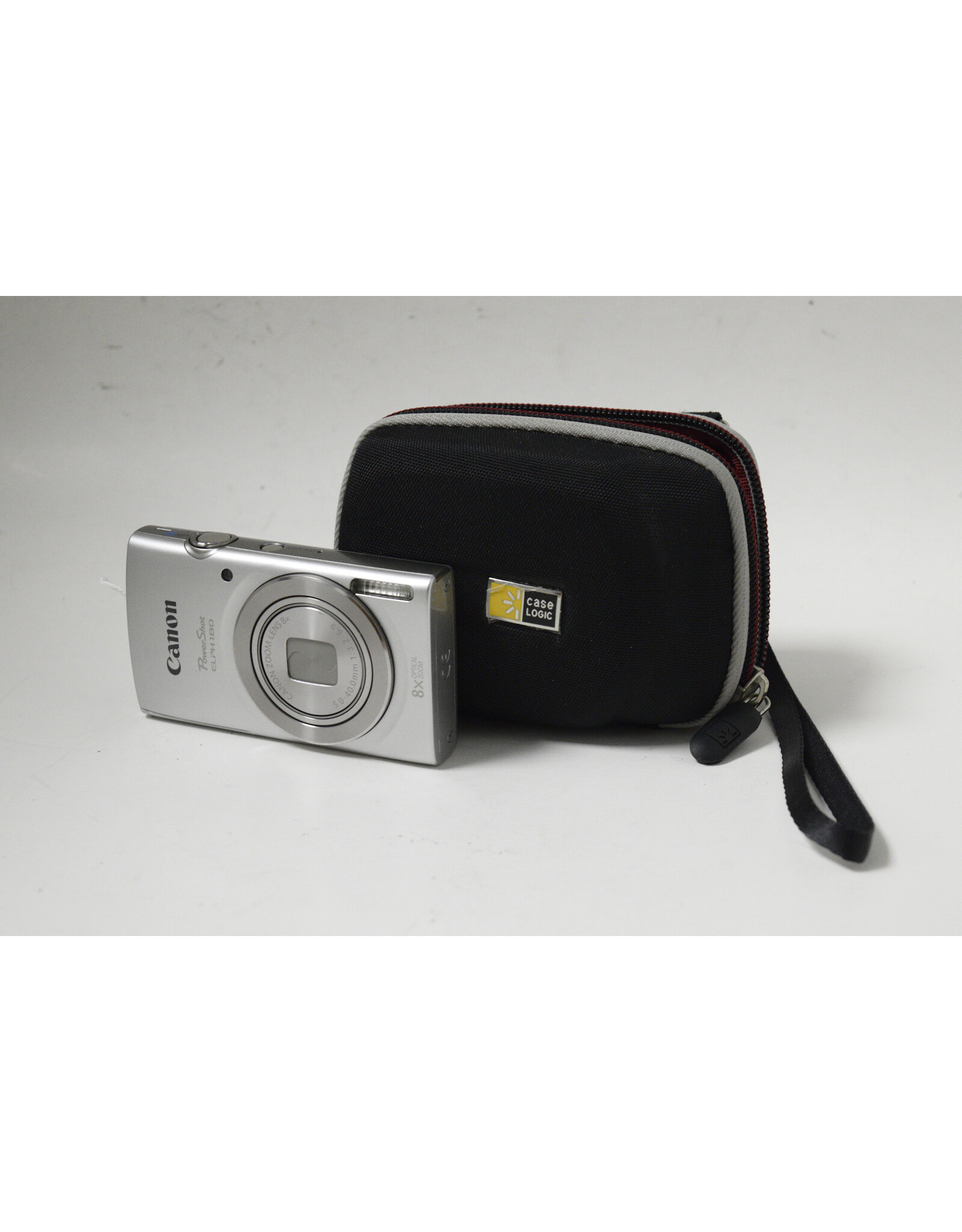 Canon Canon PowerShot ELPH 180 20MP Digital Camera - Silver  with Case *TESTED*