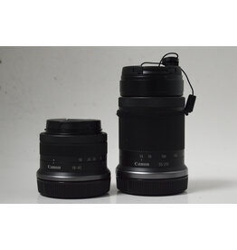 Canon [SOLD} Canon R50 Black + RF-S 18-45mm + 55-210mm Double lens kit  [Mint] with Canon Gadget Bag