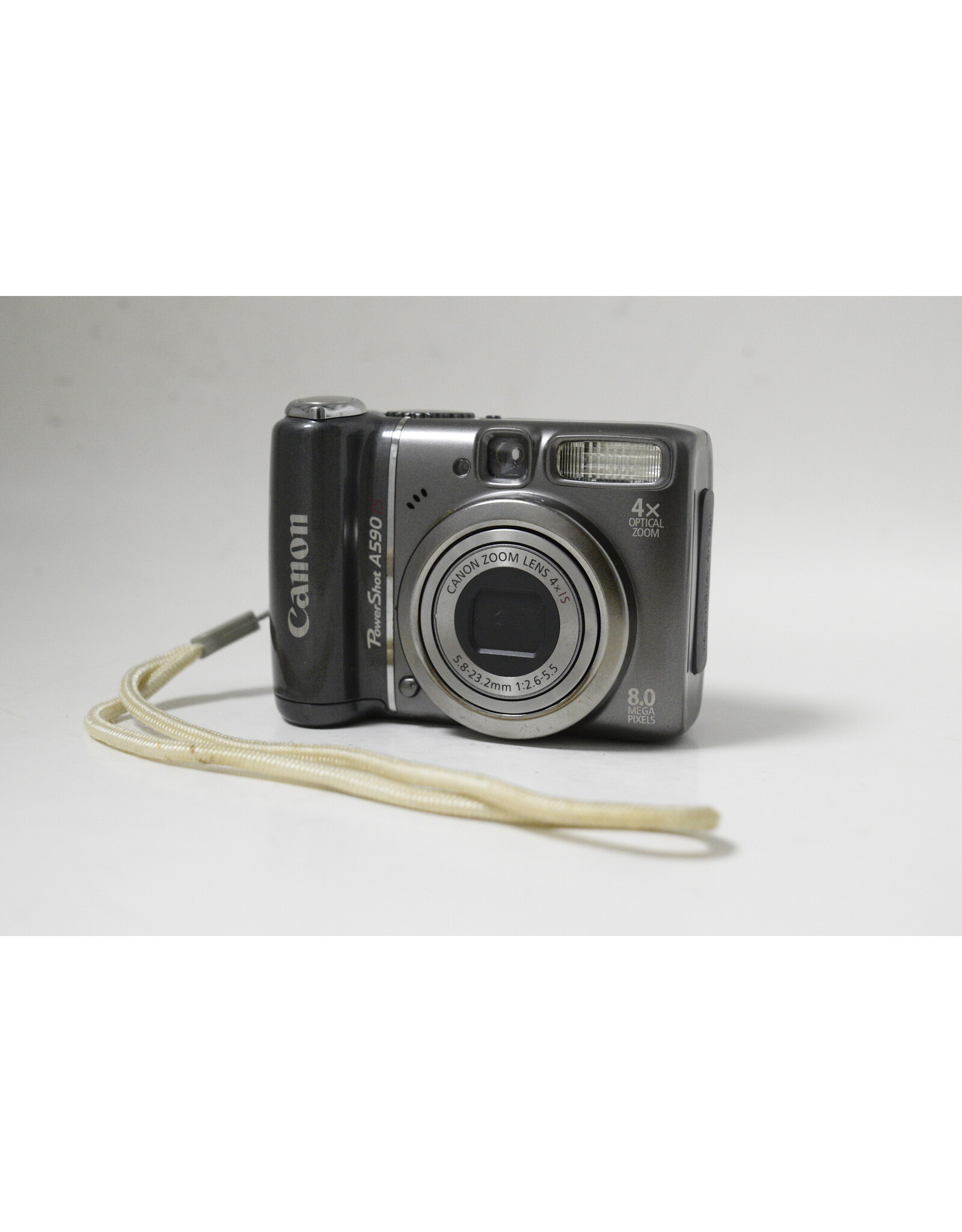 Canon Canon PowerShot A590 IS 8.0MP Digital Camera Gray - Tested & Working