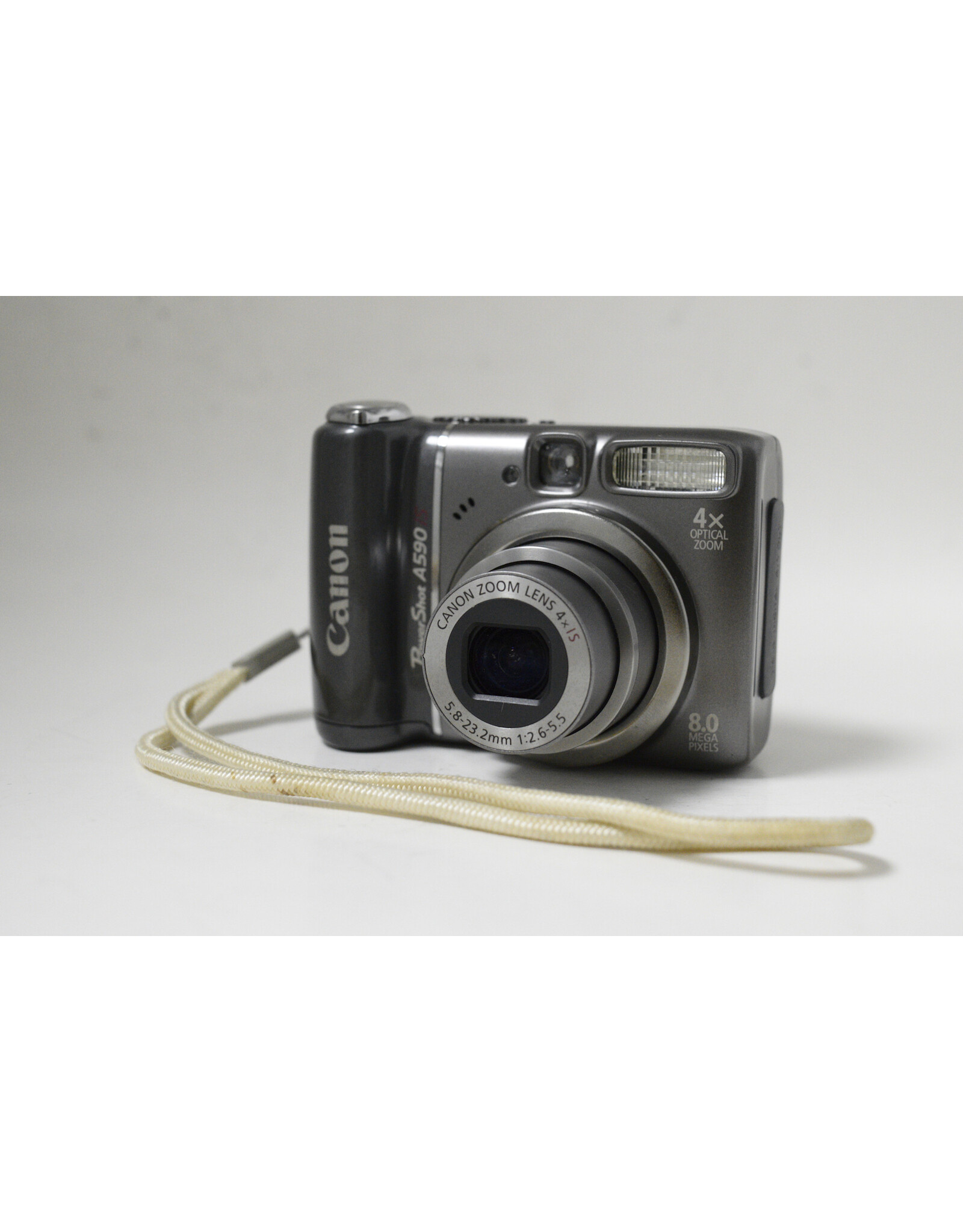 Canon Canon PowerShot A590 IS 8.0MP Digital Camera Gray - Tested & Working