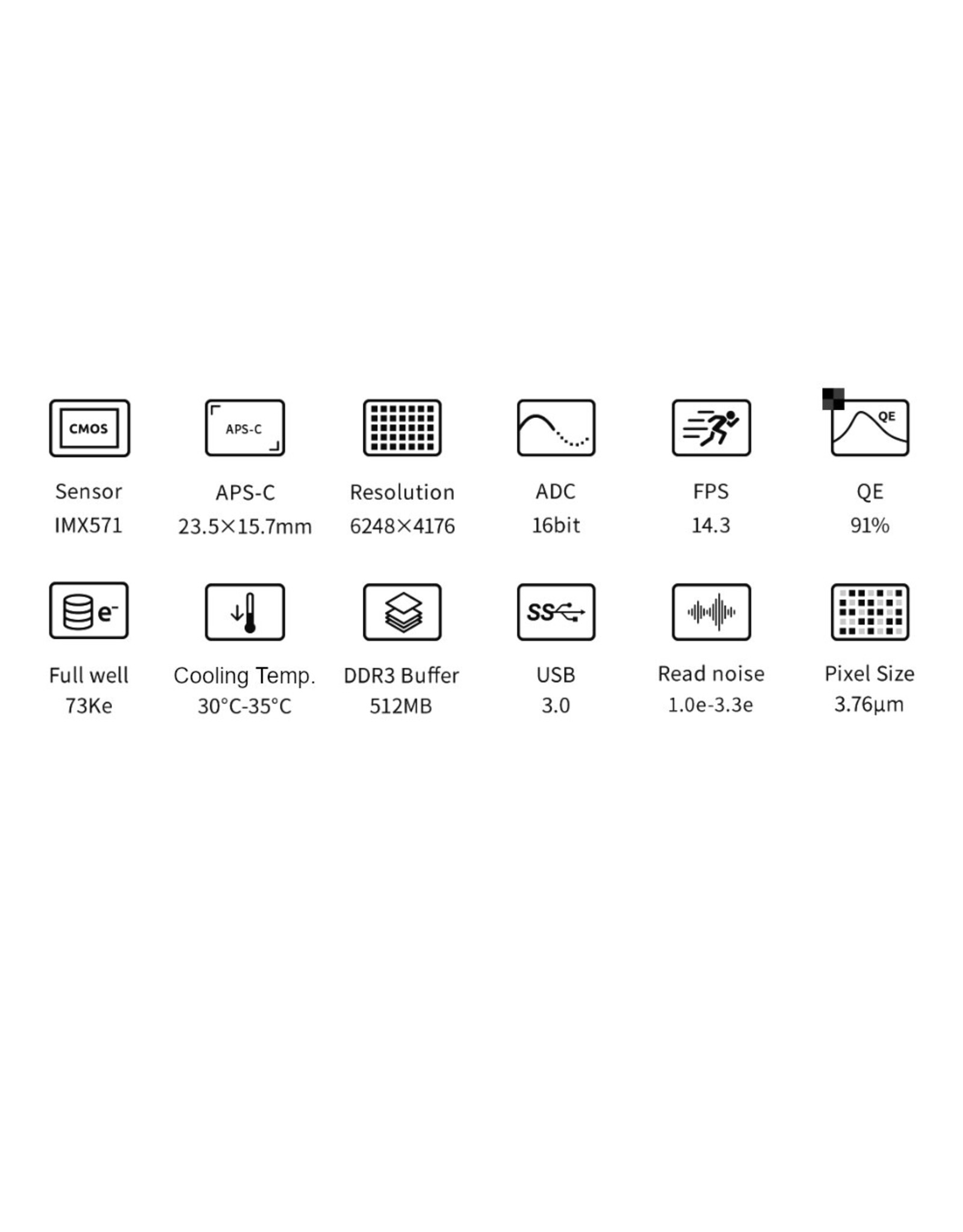 ZWO ZWO ASI2600MM Pro USB3.0 Cooled Monochrome Camera (2025)
