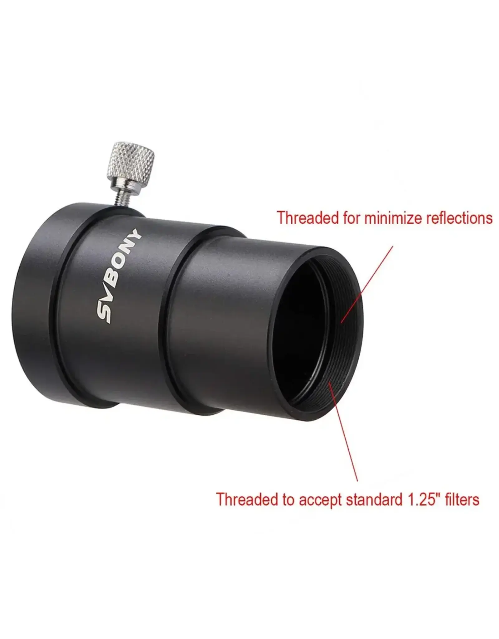 SVBONY SV157 1.25" Extension Tube 56mm Length for 1.25 Inch Focusers