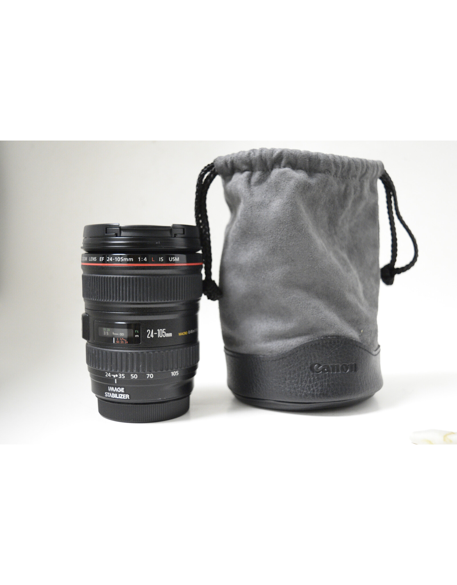 Canon EF 24-105mm F/4L IS USM Standard Zoom Lens  with Lens Pouch (Pre-owned)